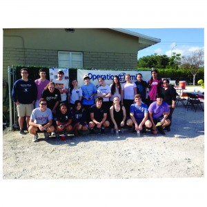  Students taking a group shot before the walk with Mrs. Morell. Photo provied by Mirta Oramas